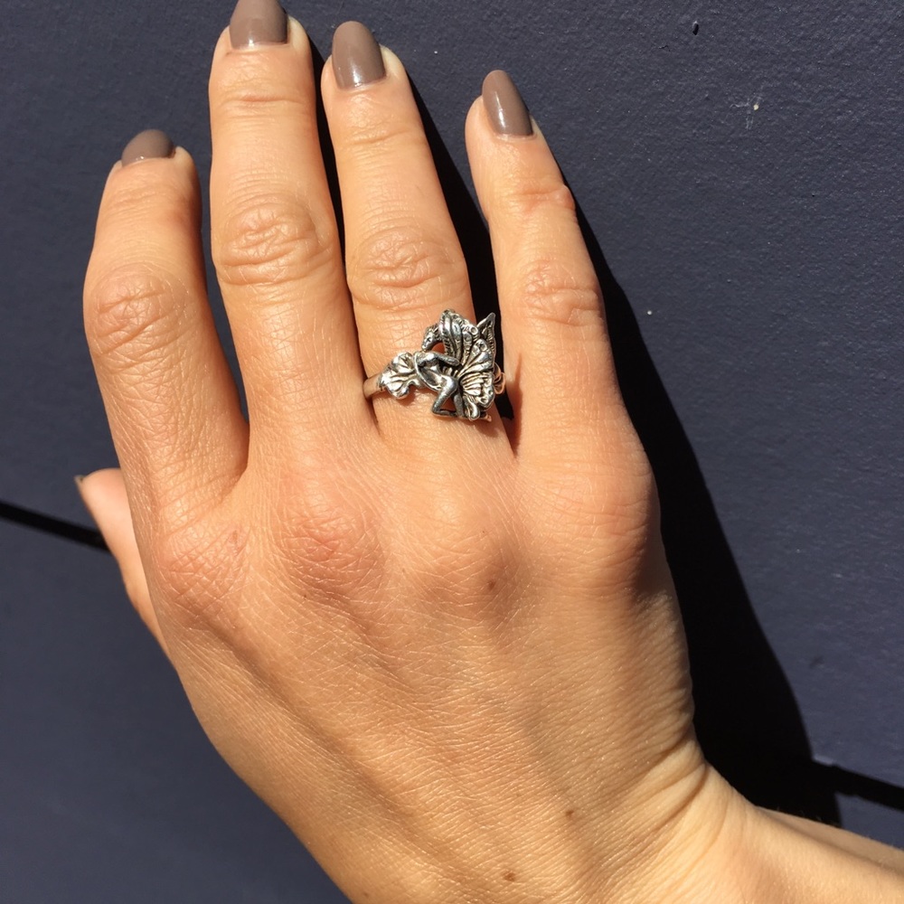 ✴️SOLD✴️ Antique Art Nouveau Fairy Sterling Ring